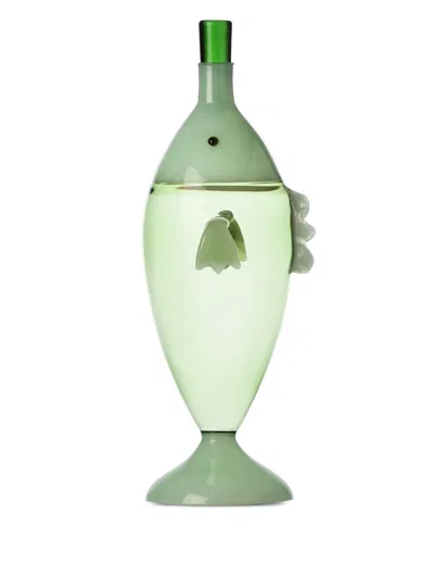 Ichendorf Milano Marine Garden Fish Glass Bottle (900ml) In 绿色
