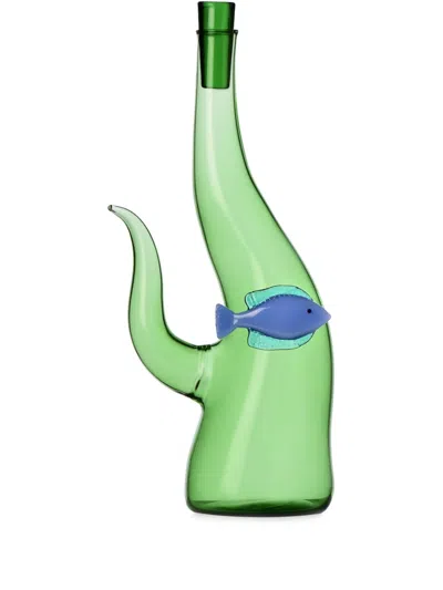Ichendorf Milano Marine Garden Seaweed Algae Fish Glass Bottle (700ml) In 绿色