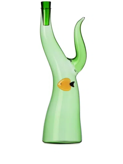 Ichendorf Milano Marine Garden Seaweed Amber Fish Glass Bottle (700ml) In 绿色