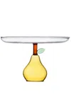 Ichendorf Milano Pear Glass Stand (20cm) In Yellow