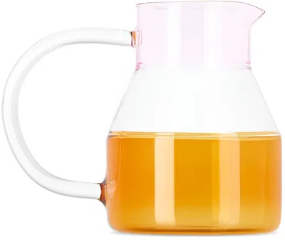 Ichendorf Milano Pink & Yellow Low Caipirinha Jug In Amber/pink