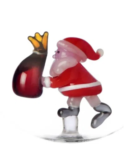 Ichendorf Milano Santa Claus Baubles (set Of Three) In Red