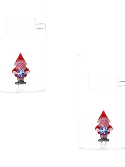 Ichendorf Milano Santa Claus Tealight Holders (set Of Two) In Multi