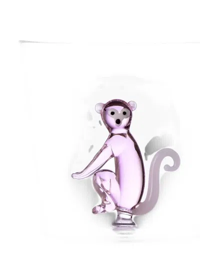 Ichendorf Milano Savannah Animal-detail Glasses (set Of Six) In Pink