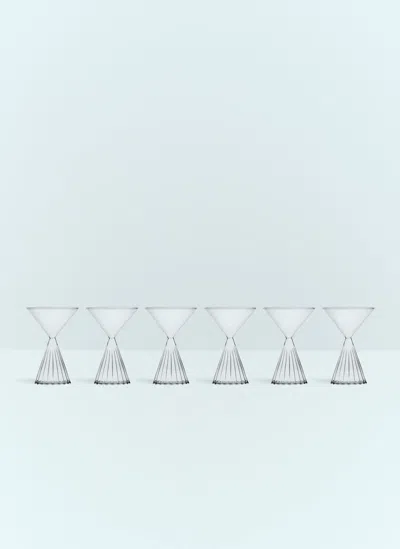 Ichendorf Milano Set Of Six Tutu Martini Glasses In Clear