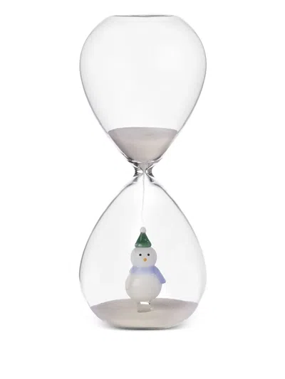 Ichendorf Milano Snowman Hourglass (26cm) In Transparent