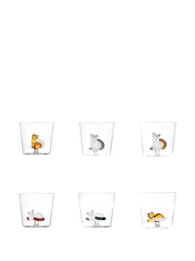 Ichendorf Milano Tabby Cat Tumblers (set Of Six)