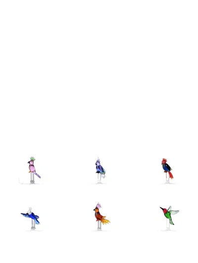 Ichendorf Milano Talking Trees Bird Tumbler Set (set Of Six) In Multi