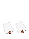 Ichendorf Milano Tilting Glass (set Of Two) In White