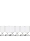 Ichendorf Milano Tutu Faceted Shot Glasses (set Of Six) In White