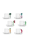 Ichendorf Milano Vegetable-themed Glass Cup 5.5cm (set Of Six) In Multi