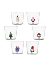 Ichendorf Milano Woodland Tales Glass Tumblers (set Of Six) In Multi
