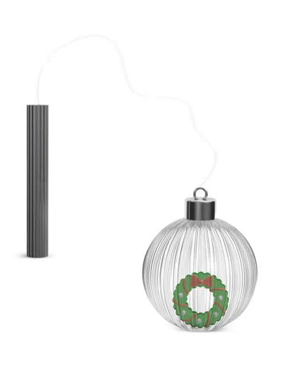 Ichendorf Milano Wreath-design Glass Bauble In Transparent