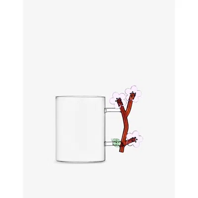 Ichendorf Botanica Peach Blossom Glass Mug 12cm In Multicolor