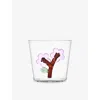 Ichendorf Multicolor Botanica Peach Blossom Glass Tumbler 8cm In Multicolor