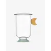 Ichendorf Sogni D'oriente Yellow Moon Borosilicate-glass Cup Multicolor In Transparent