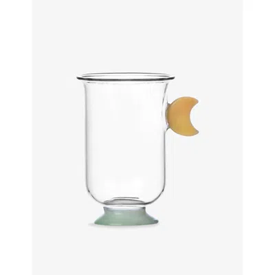 Ichendorf Sogni D'oriente Yellow Moon Borosilicate-glass Cup Multicolor In Transparent