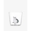 Ichendorf Tabby Cat Glass Tumbler 8cm In Multicolor
