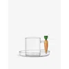 Ichendorf Vegetables Carrot Borosilicate-glass Coffee Cup And Saucer Set Multicolor In Multicolor