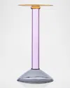 Ichendorf Rainbow 11.5" Candleholder In Grey/pink/amber