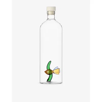 Ichendorf Red Fish Glass Bottle In White