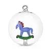 Ichendorf Rocking Horse Glass Ornament In Multi