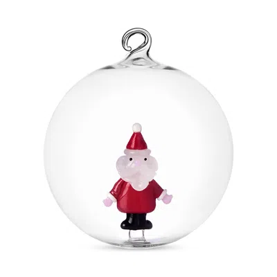 Ichendorf Santa Glass Ornament In Multi