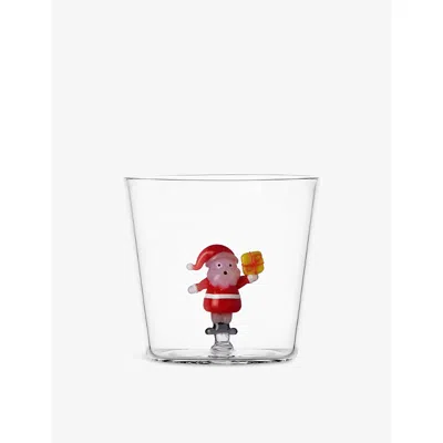 Ichendorf Santa With Yellow Gift Glass Tumbler In White