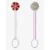 Ichendorf Schiaccianoci Lollipop Glass Spoons Set Of Two In Multi