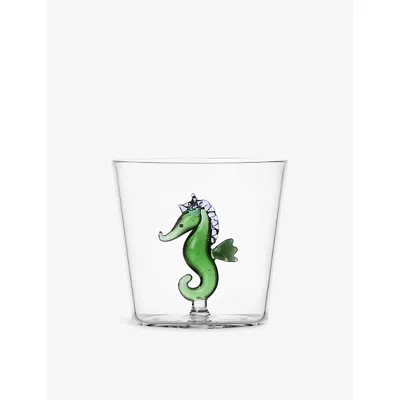 Ichendorf Seahorse Glass Tumbler In Transparent