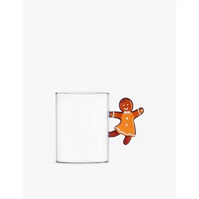 Ichendorf Sweet And Candy Mrs Gingerbread Glass Mug In Transparent