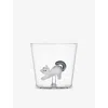 Ichendorf Multicolor Tabby Cat Borosilicate-glass Tumbler In Transparent