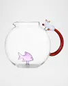Ichendorf Tabby Cat Fish And Cat Jug, 81 Oz. In Multi