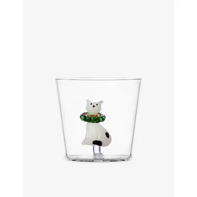 Ichendorf Tabby Cat Glass Tumbler In Transparent