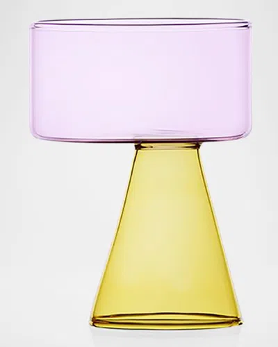 Ichendorf Travasi Yellow And Pink Glass, 10 Oz.