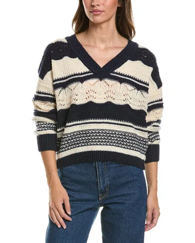 Ichi Astra Sweater In Animal Print