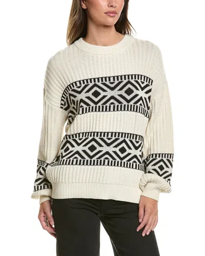 Ichi Barisa Alpaca-blend Sweater In White