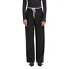 Ichi Black Polyester Casual Pants In Black
