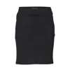 Ichi Black Polyester Skirt In Black
