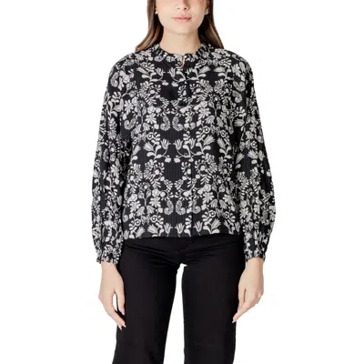Ichi Black Viscose Women's Blouse