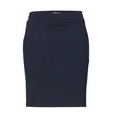 Ichi Blue Polyester Skirt