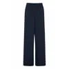 Ichi Blue Recycled Polyurethane Pant In Blue