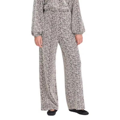 Ichi Brown Polyester Casual Pants