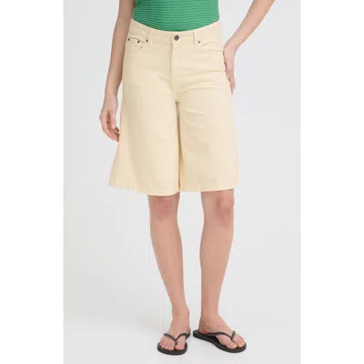 Ichi Denim Bermuda Shorts In Gray