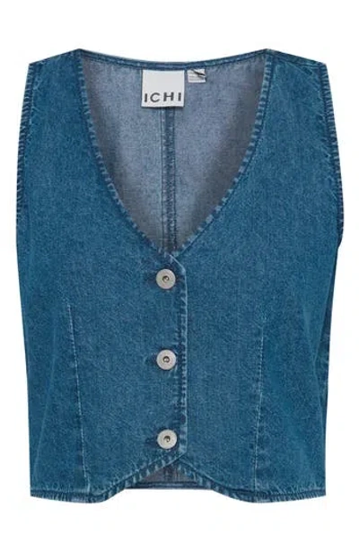 Ichi Denim Vest In Blue