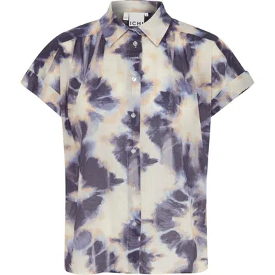 Ichi Emmereetta Cotton Shirt In Multi