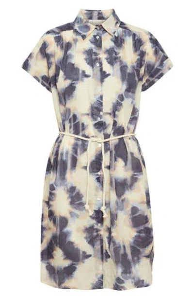 Ichi Emmeretta Printed Cotton Dress In Multi