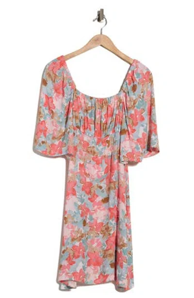 Ichi Floral Print Dress In Multi