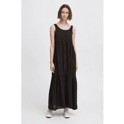 Ichi Foxa Black Maxi Dress