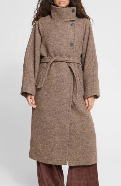 Ichi Gaziva Tie Waist Coat In Brown